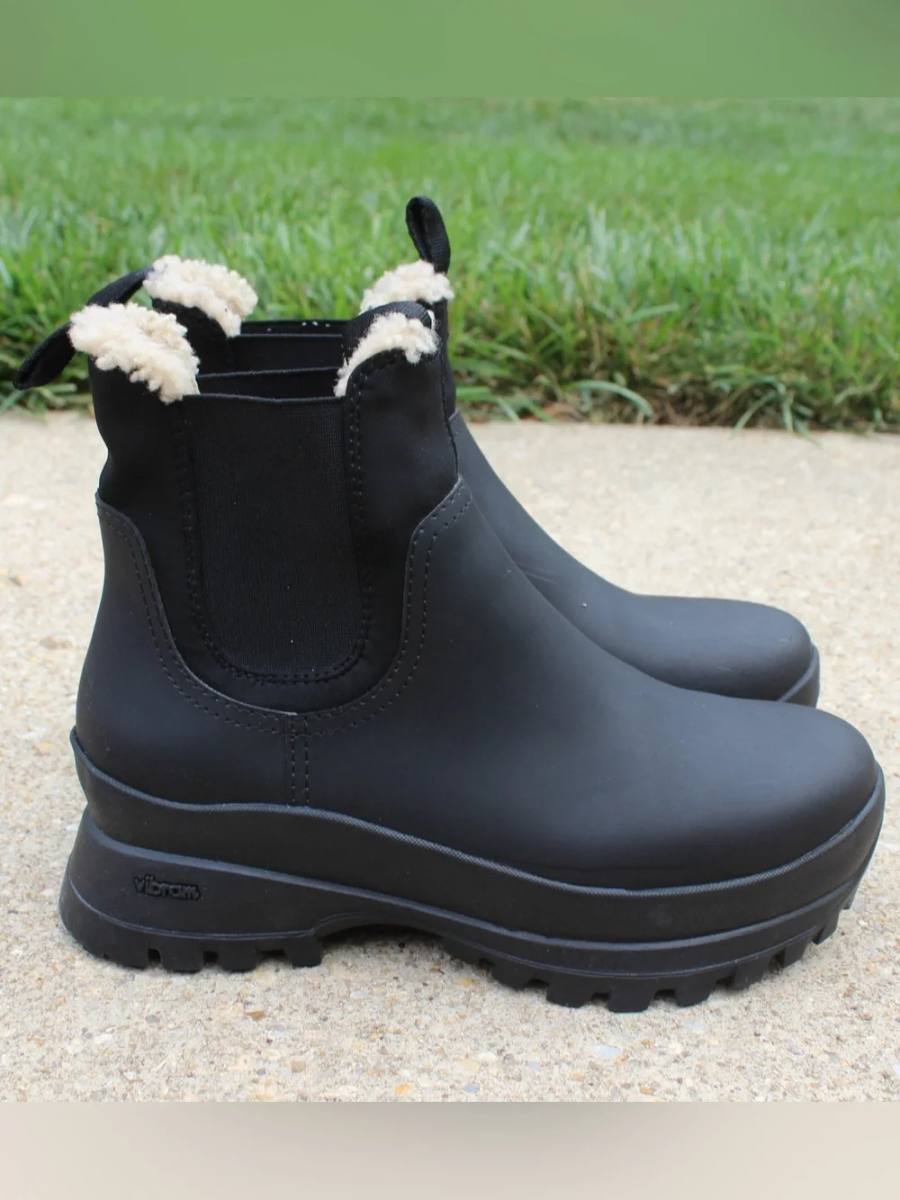Loeffler Randall Tara Black Weather Boot Sz 7.5